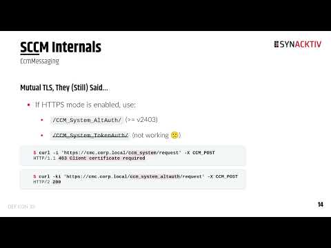 DEF CON 33 - SCCM: The tree that always bears bad fruits - Mehdi 'kalimer0x00' Elyassa