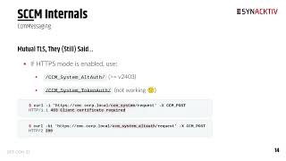 DEF CON 33 - SCCM: The tree that always bears bad fruits - Mehdi 'kalimer0x00' Elyassa