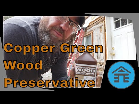 Copper green wood preservative application