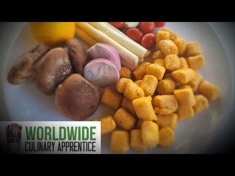 Best Sweet Potato Gnocchi Recipe: Tomato, Mushroom, Lemon & Saffron Sauce