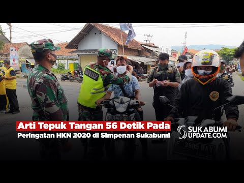 Arti Tepuk Tangan 56 Detik Pada Peringatan HKN 2020 di Simpenan Sukabumi