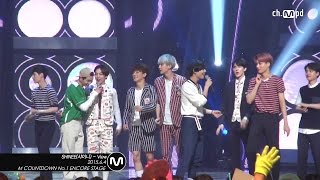 Download lagu [MPD직캠] 샤이니 1위 앵콜 직캠 with 엑소 View SHINee Fancam No.1 Encore with EXO Mnet MCOUNTDOWN 150604 mp3