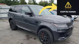 “E-Diff not available” warning in Range Rover Sport