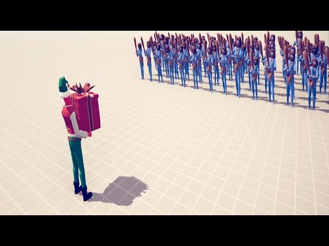 PRESENT ELF GOD vs 100x EVERY UNIT   Totally Accurate Battle Simulator TABS