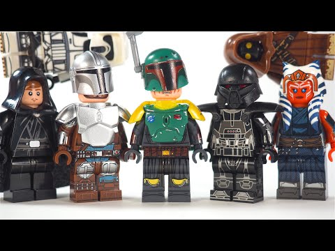 LEGO Star Wars The Book of Boba Fett | The Mandalorian Face Reveal Unofficial Lego Minifigures