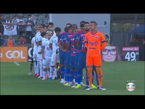 Início da transmissão de 🏁 Santos x Fortaleza 🇫🇷 - Brasileirão 2019 (Globo)