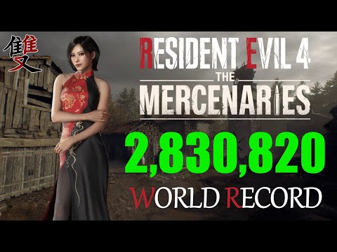 Resident Evil 4 Remake Mercenaries - 2,830,820 Ada Dress Village S++ | World Record Strategy