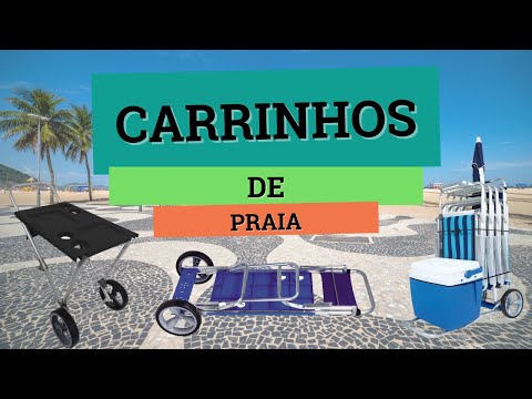 (Black Friday 2023) -  Carrinhos De Praia Que Vira Mesa Em Alumínio🏖️