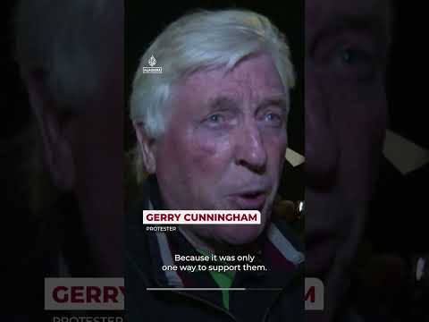 Ireland Catholic residents react to UK ban on Protestant march