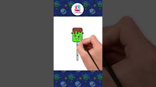 Como Desenhar Doces De Monstros Gostosos #shorts #desenhofácil #chikiartbrazil