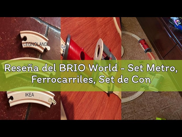 Vídeo relacionado con BRIO World - Set Metro, Ferrocarriles, Set de Construcción de Madera, Tren Juguete, Juguetes Niños 3 Años o más, Juegos Educativos 3 Años