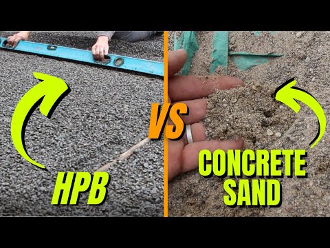 HPB vs Concrete Sand for Pavers | Bedding Layer Comparison