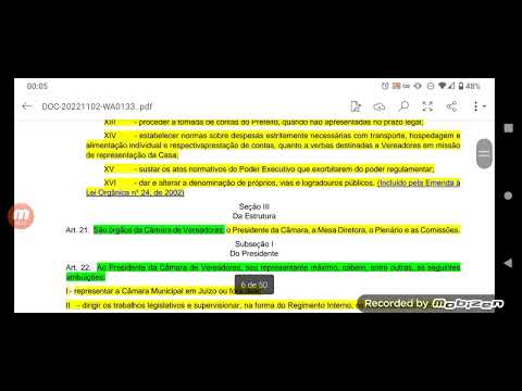 1° Parte Lei 1.801 Lei Orgânica Sao Roque... Venham fazer Parte do Grupo vip...