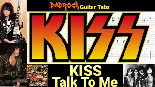 Talk To Me - KISS - Guitar + Bass TABS Lesson