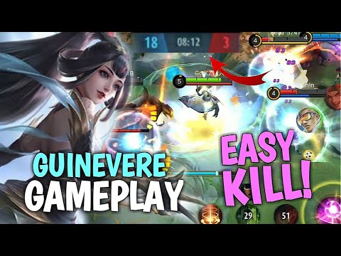 GUINEVERE EASY KILL GAMEPLAY! MYTHICAL GLORY! - MOBILE LEGENDS