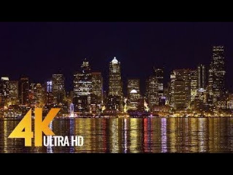 Night Seattle from Alki Trail - 4K (Ultra HD) Seattle Cityscapes - Trailer