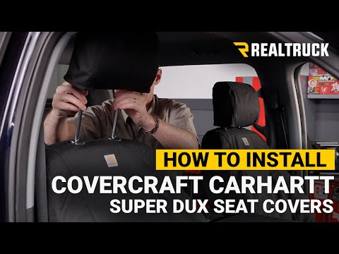 How to Install Covercraft Carhartt Super Dux Seat Covers on a 2021 Ford F-150