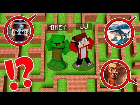 Mikey and JJ Build Security Bunker in Park Maze vs Italian Brainrots in Minecraft - Maizen