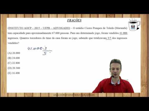 E0179 - INSTITUTO AOCP - 2015 - UFPB - FRAÇÕES (www.gurudamatematica.com.br)