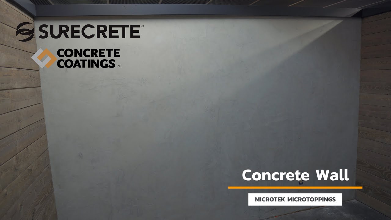Finishing an Interior Wall with a Microtopping // Make Concrete Walls!