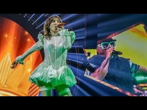 240420 Sandara Park 박산다라 of 2NE1 in Paris with Black Eyed Peas' APL.DE.AP for 2 PROUD live premiere