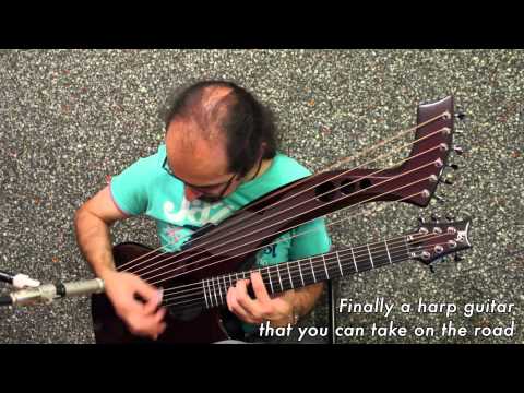 Synergy - the first Carbon Fiber Harp Guitar HX7 by Emerald Guitars