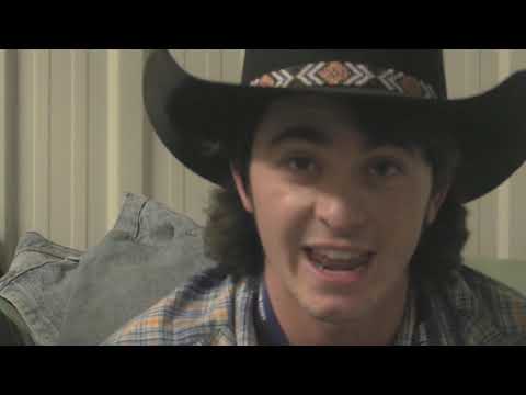 Father and son rodeo clowns