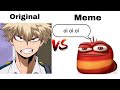 Oi Oi Oi Red Larva Meme Vs Original