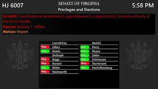 Senate of Virginia: Privileges and Elections on 2025-10-29 [Finished]