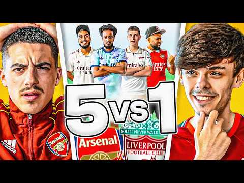 1 LIVERPOOL FAN v 5 ARSENAL FANS 👀