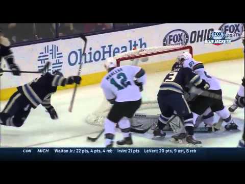 Johnson sets up Atkinson with perfect backhand pass