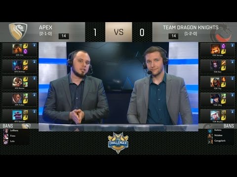 TDK vs APX Highlights Game 2 - Team Dragon Knights vs Apex - 2016 NA Challenger Spring