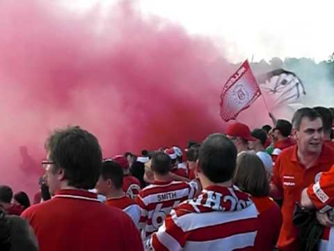 Haldenslebener SC - Hallescher FC  Rauchshow