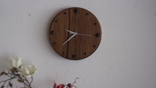 Wall clock oak - Wanduhr diy