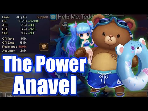 【Summoners War | Curry's RTA】The Power Anavel, she is good healer so power up for bruiser!!