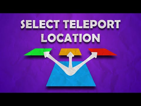 HOW TO CHOOSE A TELEPORT LOCATION IN UNITY  | Teleport Player in Unity | Unity Tutorial