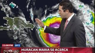 Huracán María se acerca peligrosamente a RD