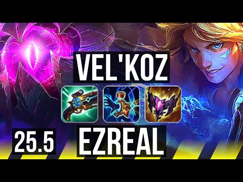 VEL'KOZ & Lulu vs EZREAL & Karma (ADC) | Rank 2 Vel'Koz, 900+ games | KR Grandmaster | 25.5