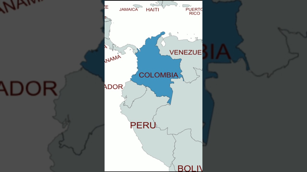 Map of Colombia. #geography #map