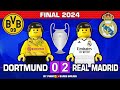 Champions League Final 2024 • Borussia Dortmund vs Real Madrid 0-2 🏆 Goals Highlights Lego Football