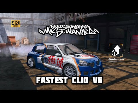 FULL Junkman Clio V6 Unlock! The Most Underrated Beast in NFS MW 2005 #nfsmostwanted #nfs