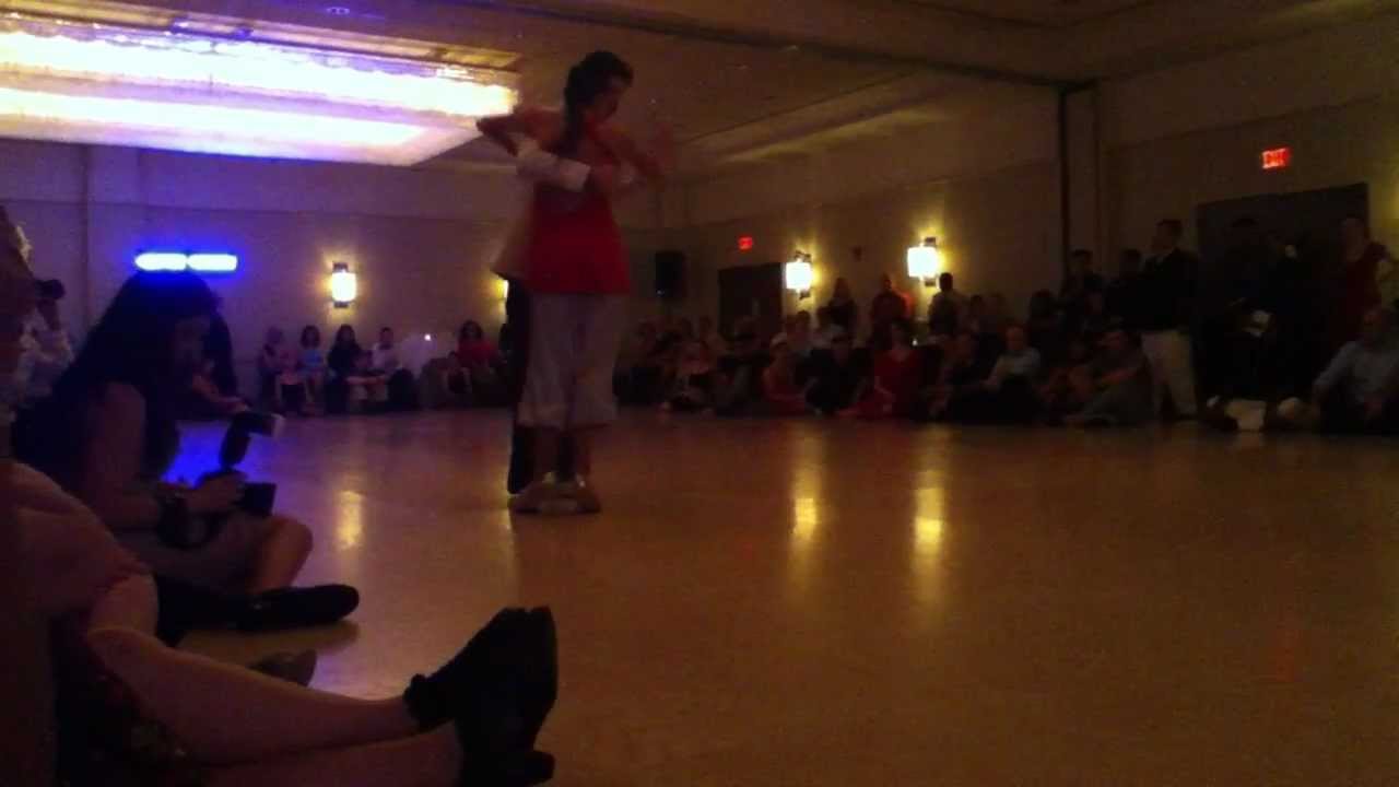 Virginia Vasconi and Jonny Lambert, Chicago Tango Week 2012 Friday night Milonga, performance 2