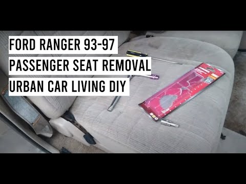How to Remove Passenger Seat | Ford Ranger 93 - 97 | Urban Car Living Remodel Part 1: Making a Bed