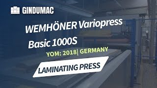 Outras m&aacute;quinas de madeira Wemh&ouml;ner Variopress Basic 1000S Laminating Press | Imagem 4 - Machineryline