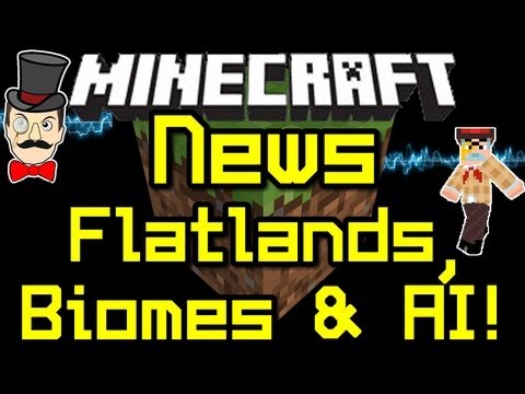 Insane Minecraft Update: New Biomes, Flat World & AI!