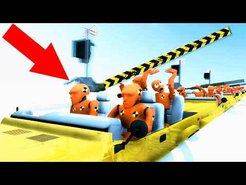 Impossible Roller Coaster Crashes #6 - BeamNG Drive | CrashTherapy