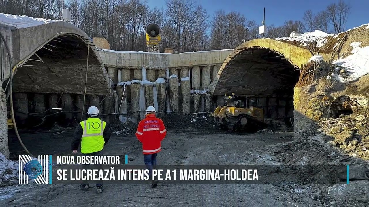 Se lucrează intens pe A1 Margina-Holdea