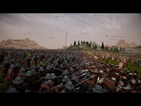 Roman General Spartan Heavy Knights vs 1 Million Medieval English Army UEBS 2