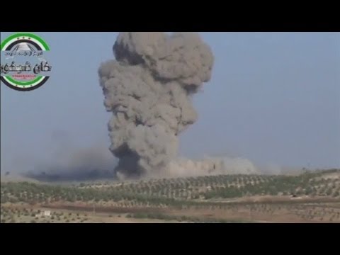 Syrian rebels blow up a military base