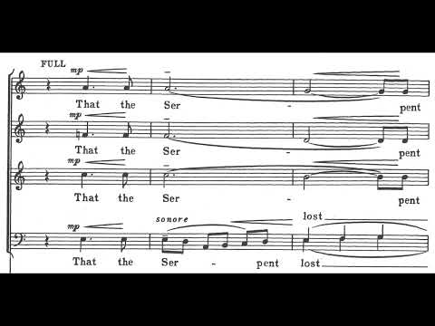 Herbert Howells - Take him, earth, for cherishing (score video)